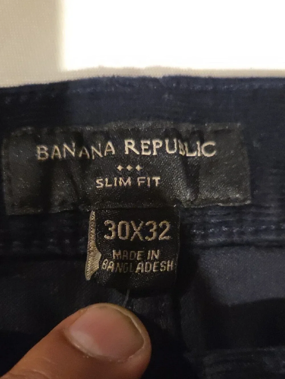 Banana Republic Men's Navy Corduroy Pants